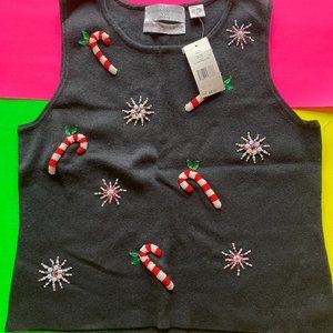 A Petite Large Marisa Christine Sweater Vest NWT's